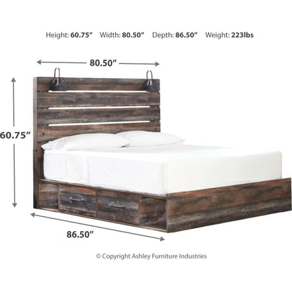 Drystan 5 Piece King Bedroom - Multi