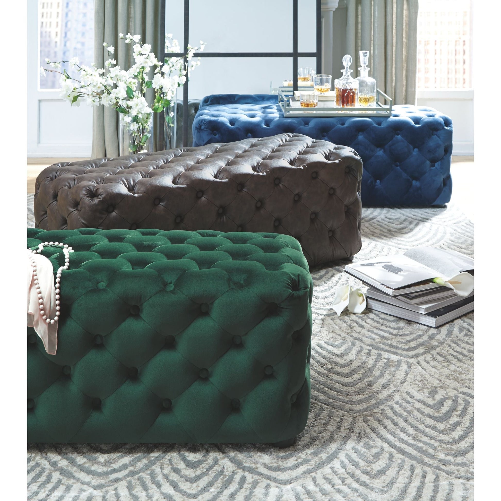 Lister Accent Ottoman - Brown