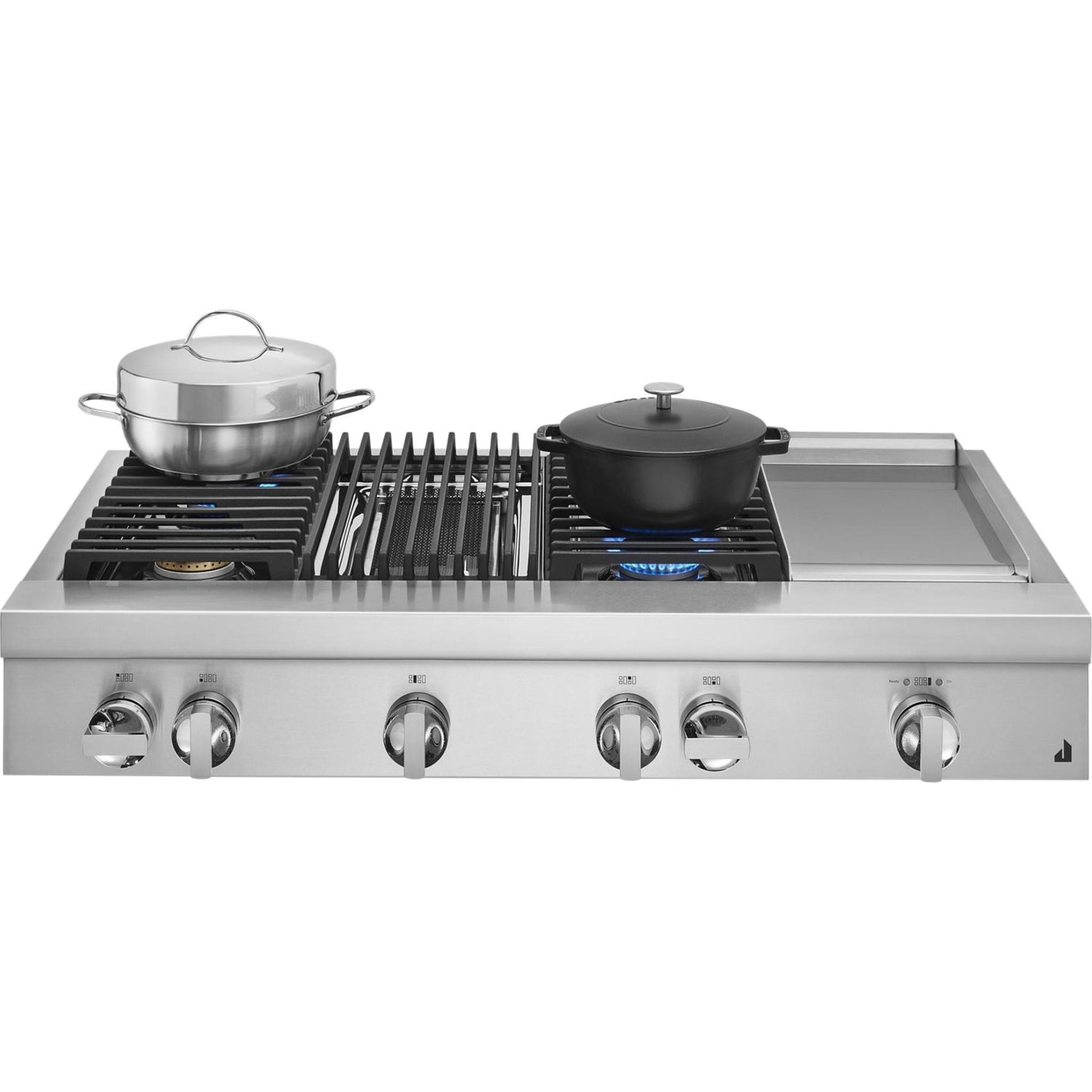 JennAir 48" Gas Cooktop (JGCP748HM) - Floating Glass Black