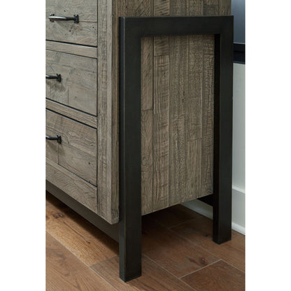 Brennagan Dresser and Mirror - Gray