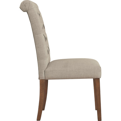 Harvina Upholstered Side Chair - Beige - (D324-03)