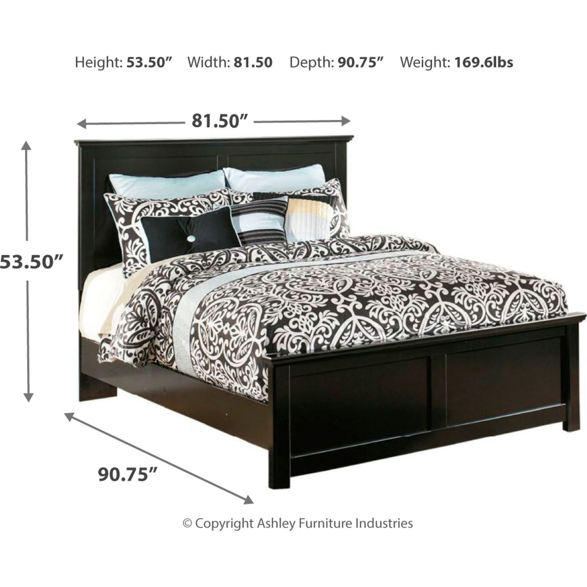 Maribel 5 Piece Bedroom Package - Black