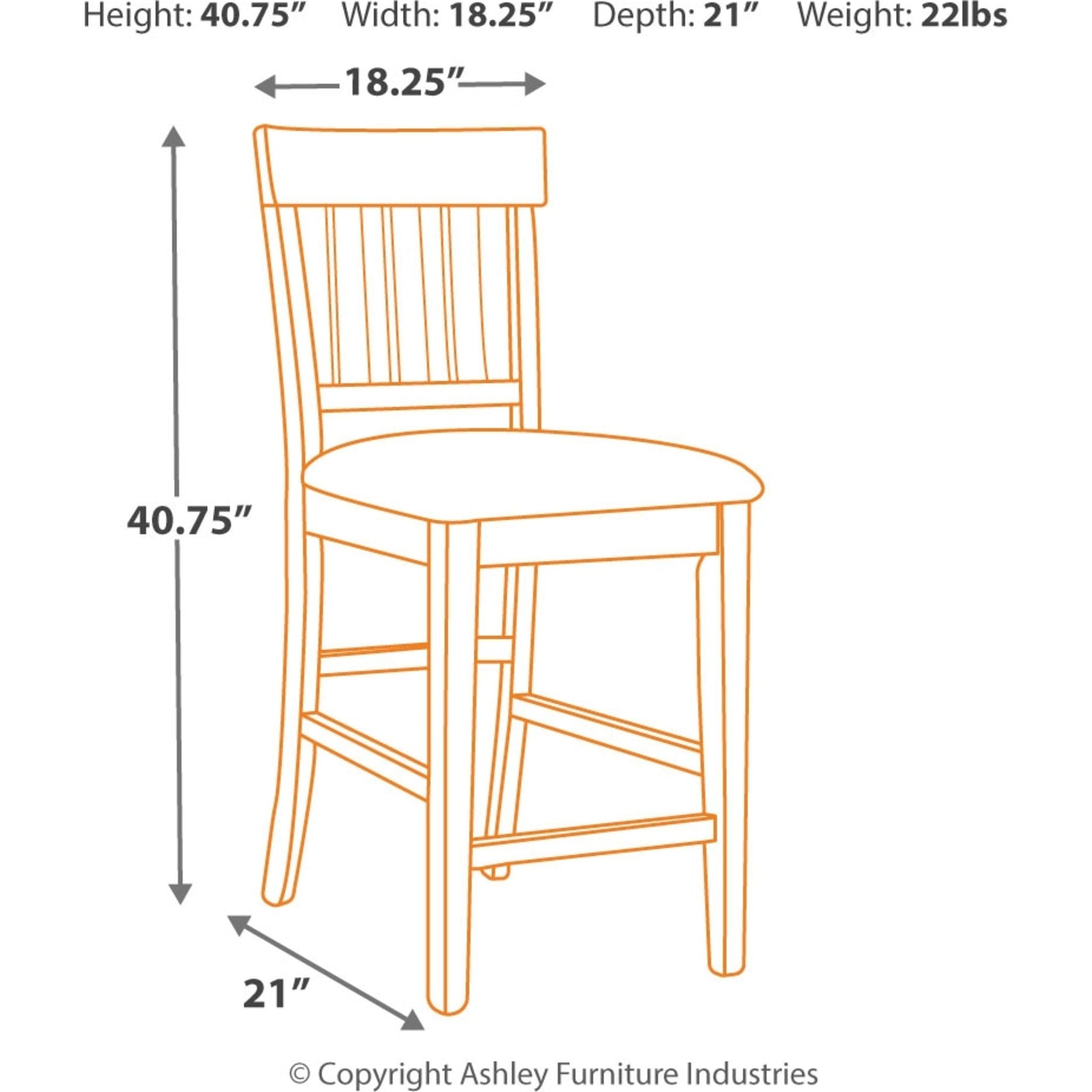 Baltica 2 Bar Stools - Dark Brown - (PKG000160)