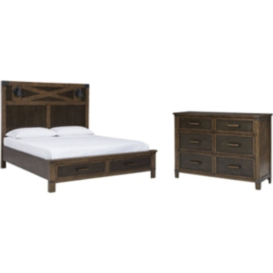 Wyattfield 4 Piece Bedroom Package - Two-tone