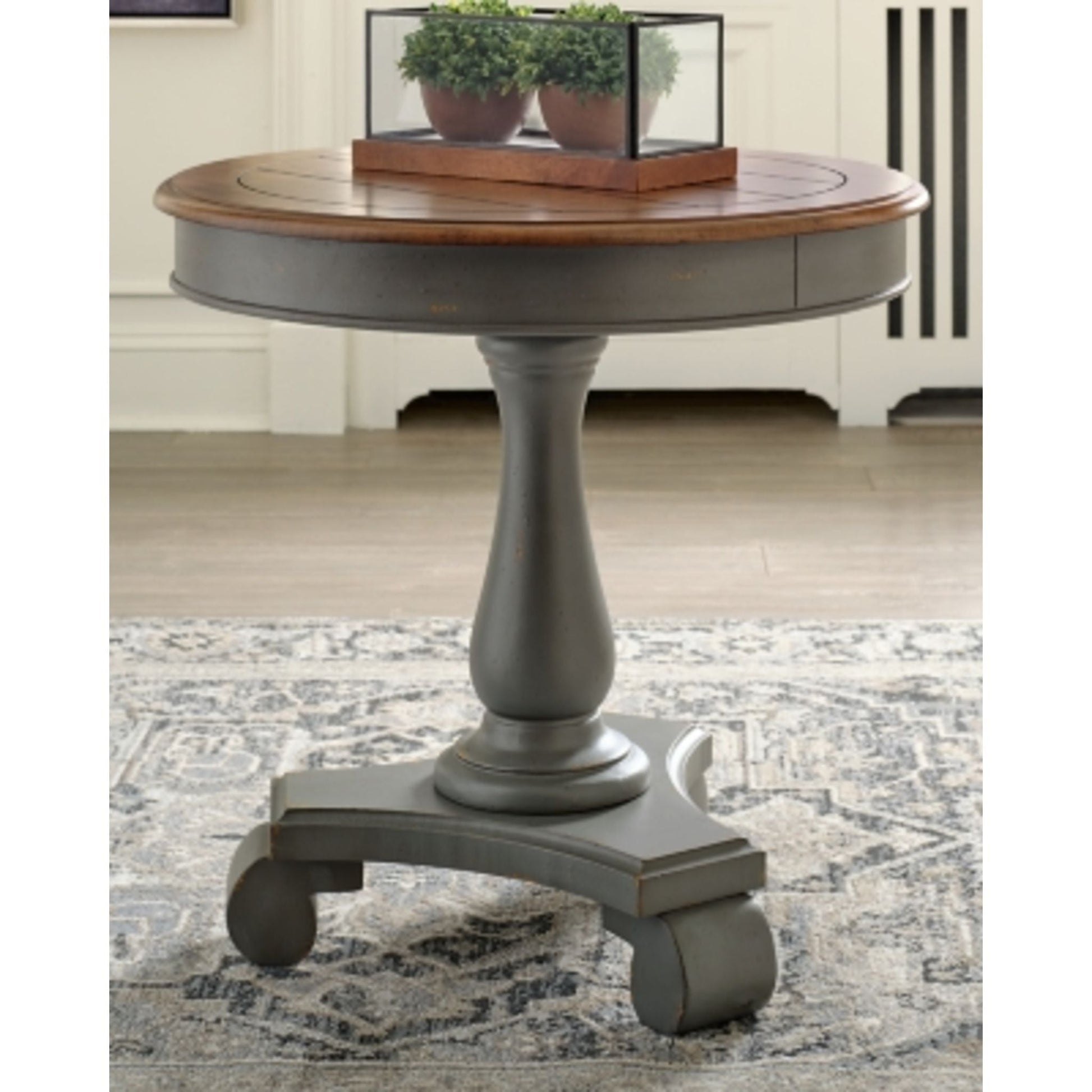 Mirimyn Accent Table - Gray/Brown