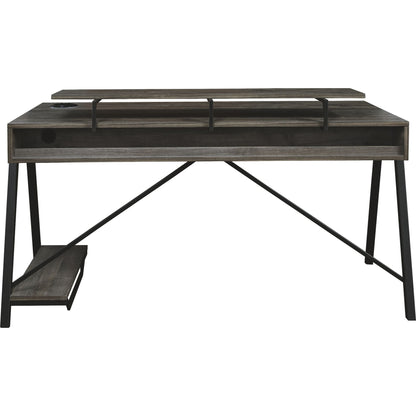 Barolli Gaming Desk - Gunmetal
