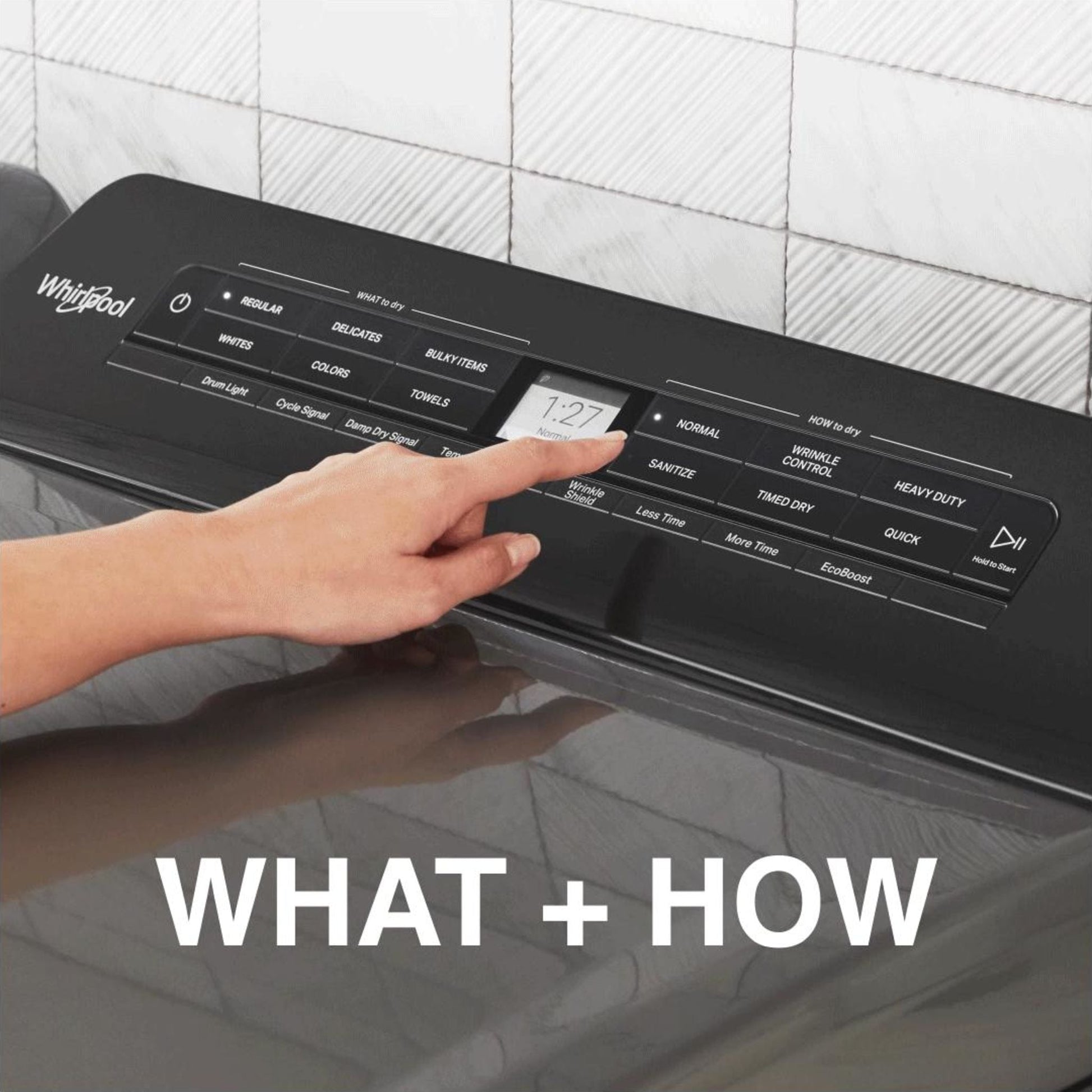 Whirlpool Gas Dryer (WGD5100HC) - Chrome Shadow