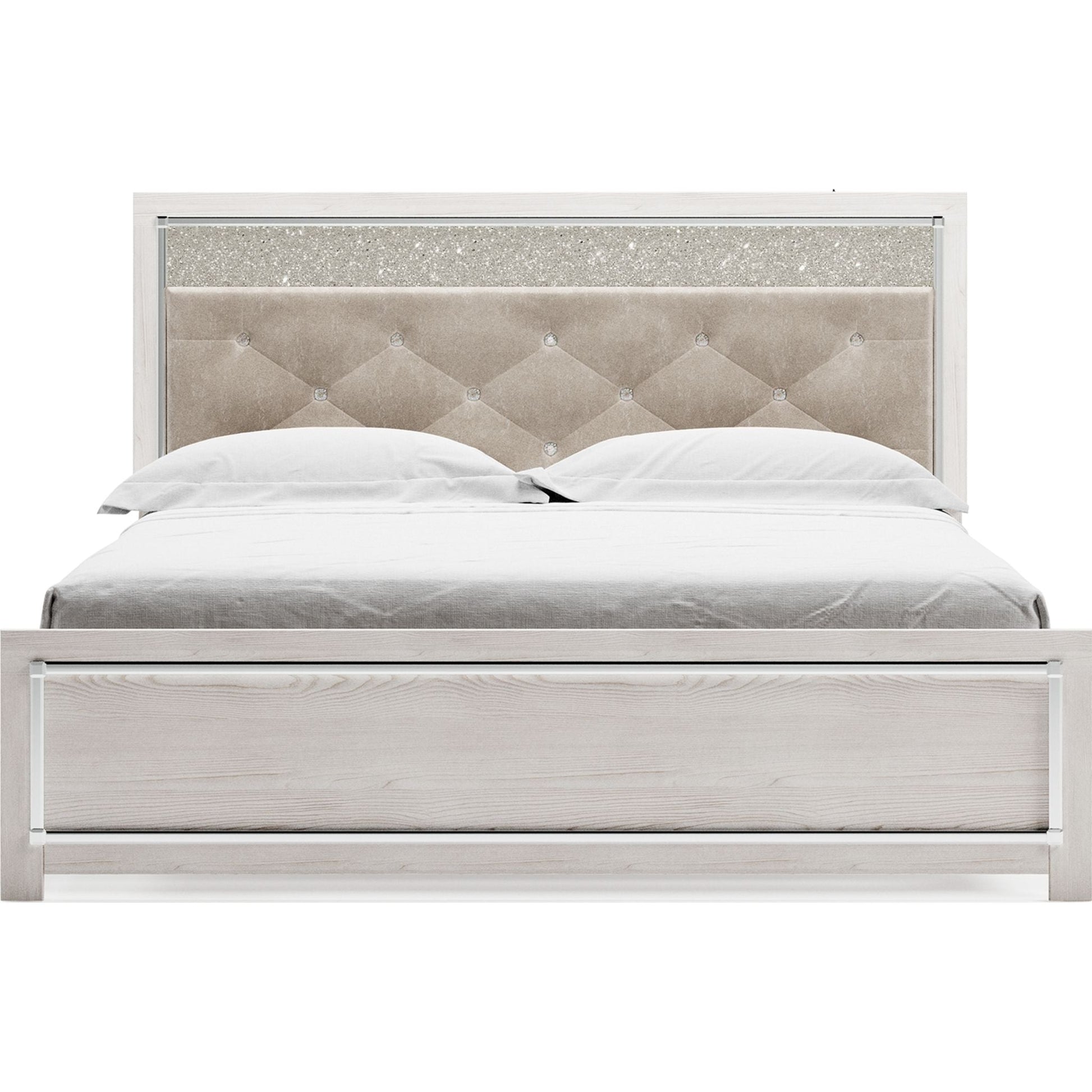 Altyra 3 Piece Panel Bed - White
