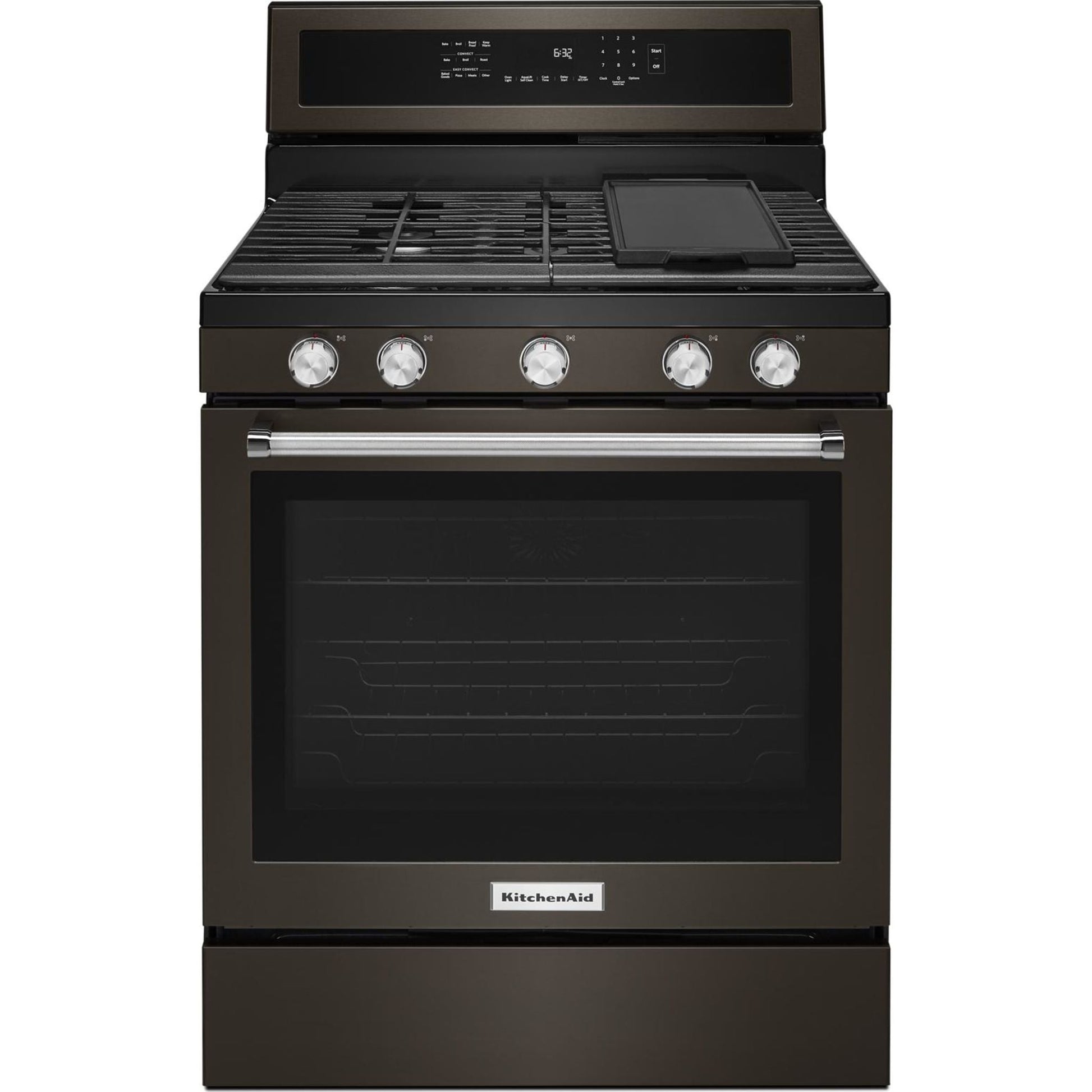 KitchenAid Gas Range (KFGG500EBS) - Black Stainless Steel