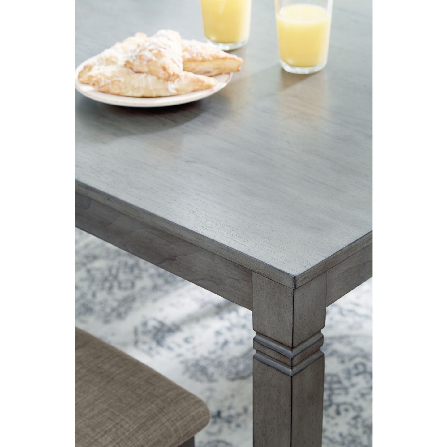 Jayemyer 7 Piece Casual Dining - Charcoal Gray - (D368-425)