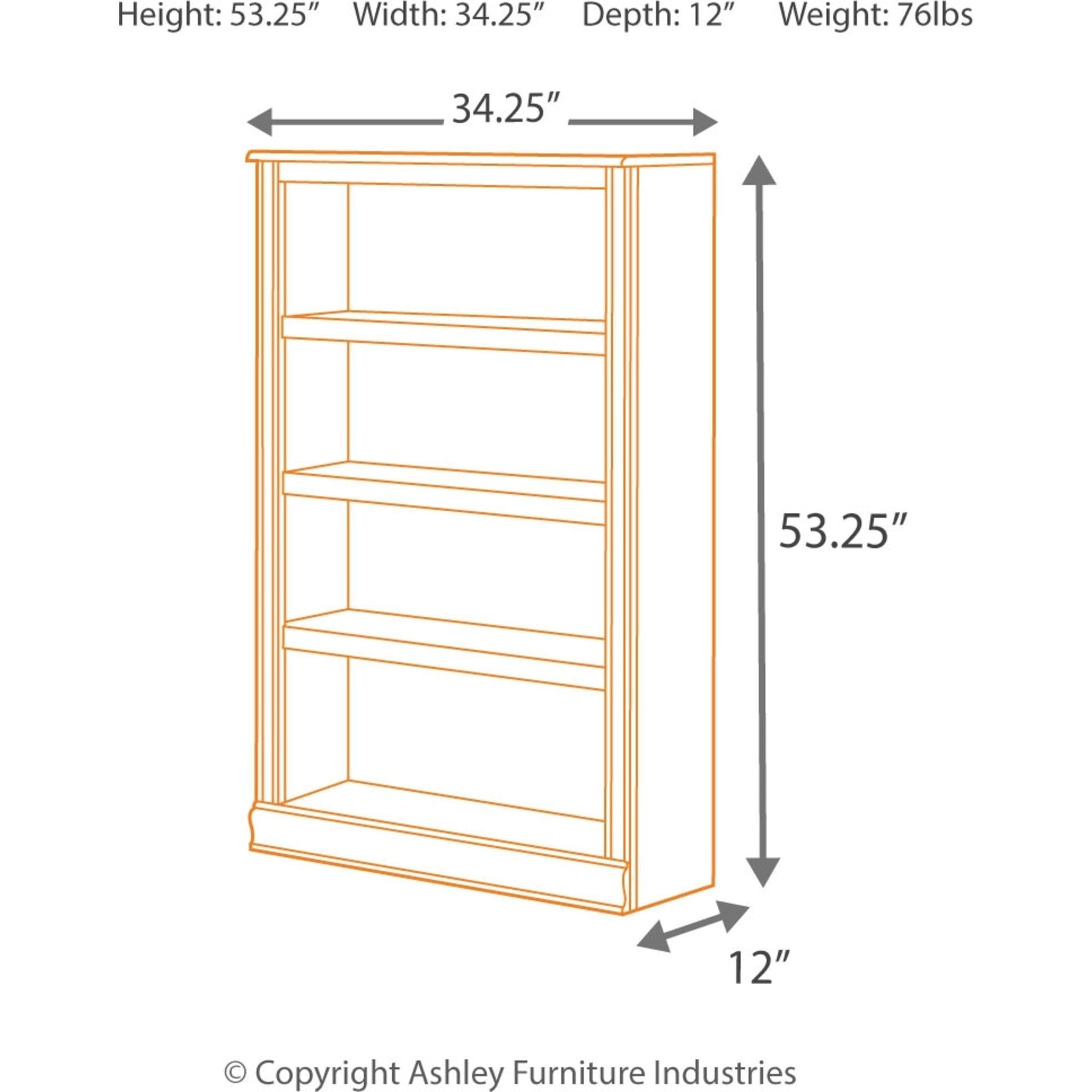 Hamlyn Medium Bookcase - Medium Brown
