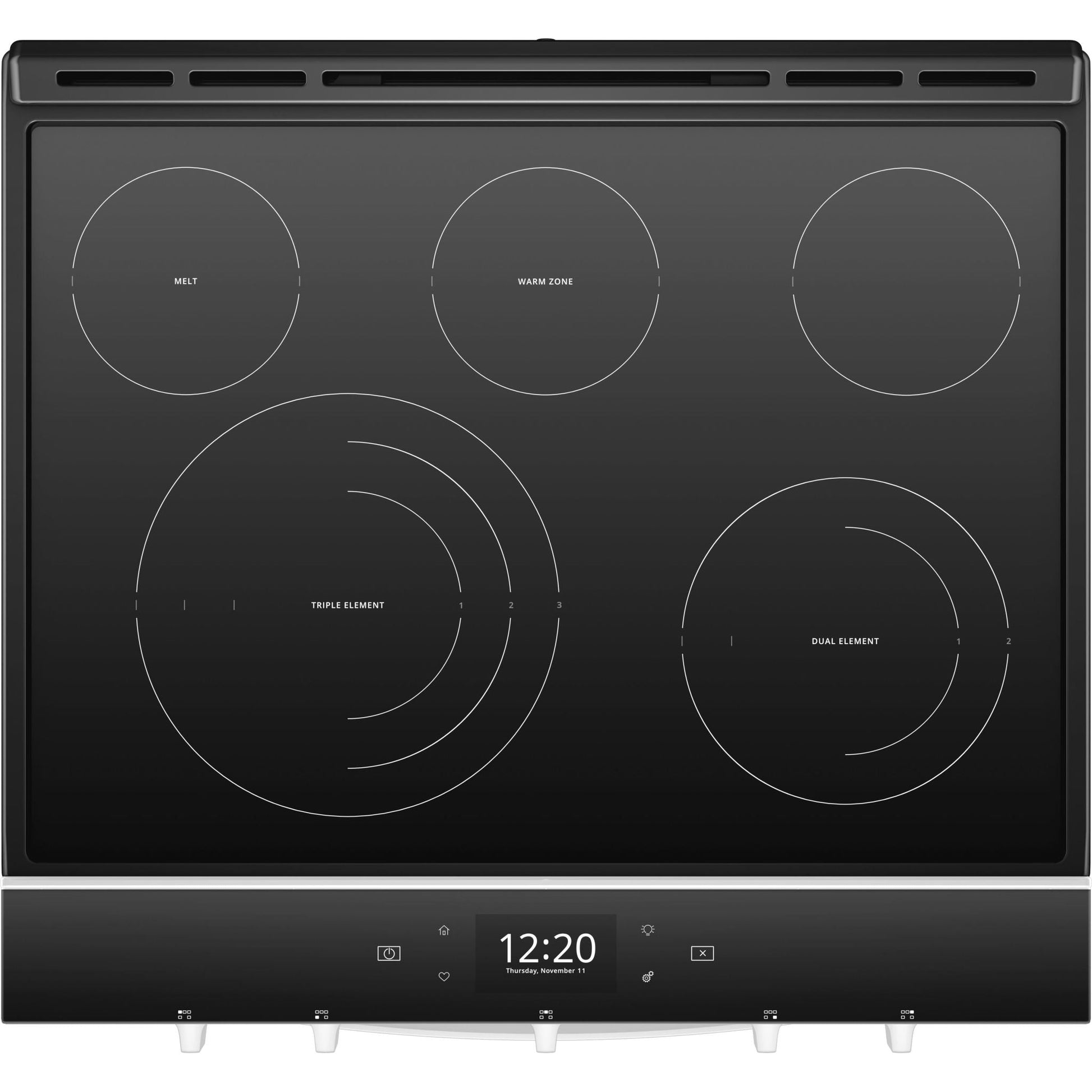Whirlpool Front Control Range (YWEE750H0HB) - Black