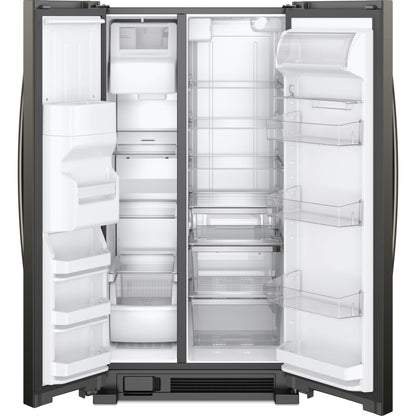 Whirlpool Side x Side Fridge (WRS325SDHV) - Black Stainless