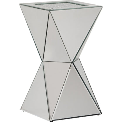 Gillrock Accent Table - Mirror/Silver Finish