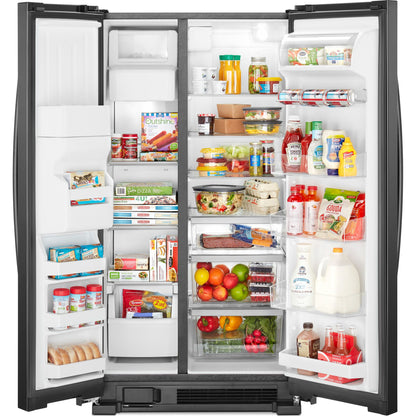 Whirlpool Side x Side Fridge (WRS321SDHB) - Black