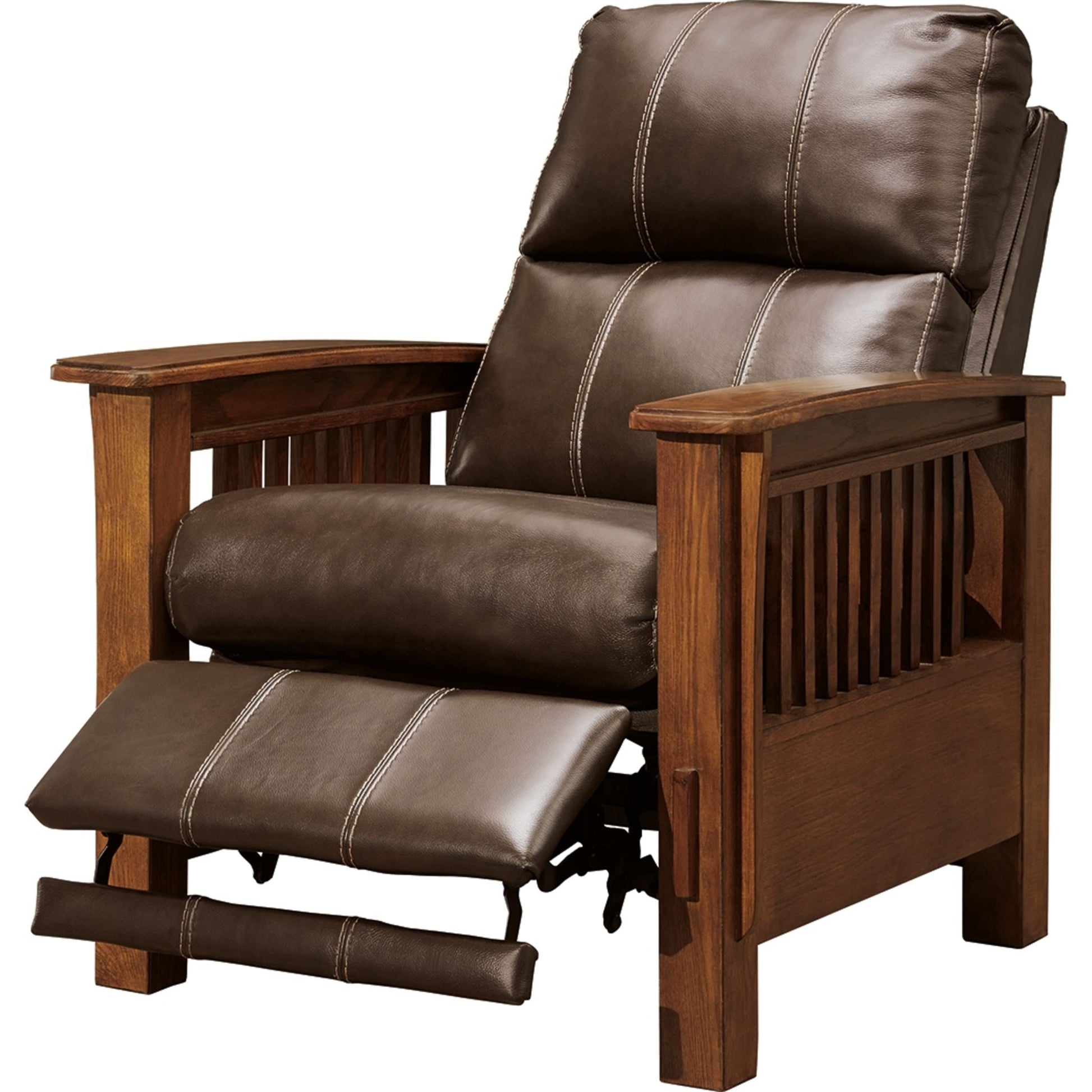 Cowlitz High Leg Recliner - Chocolate