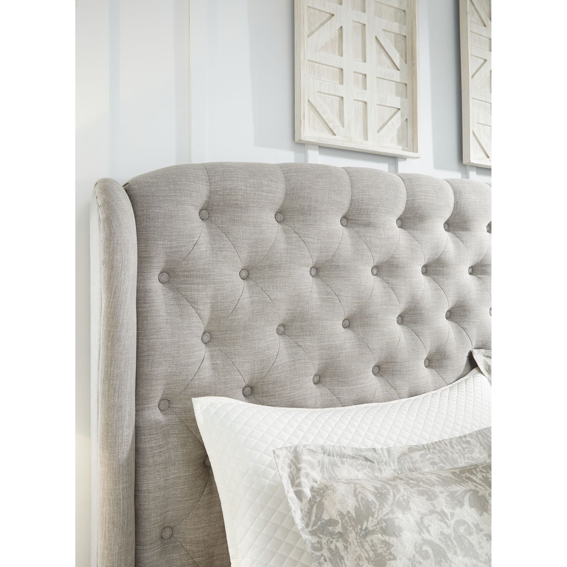 Jerary Queen Bed - Gray