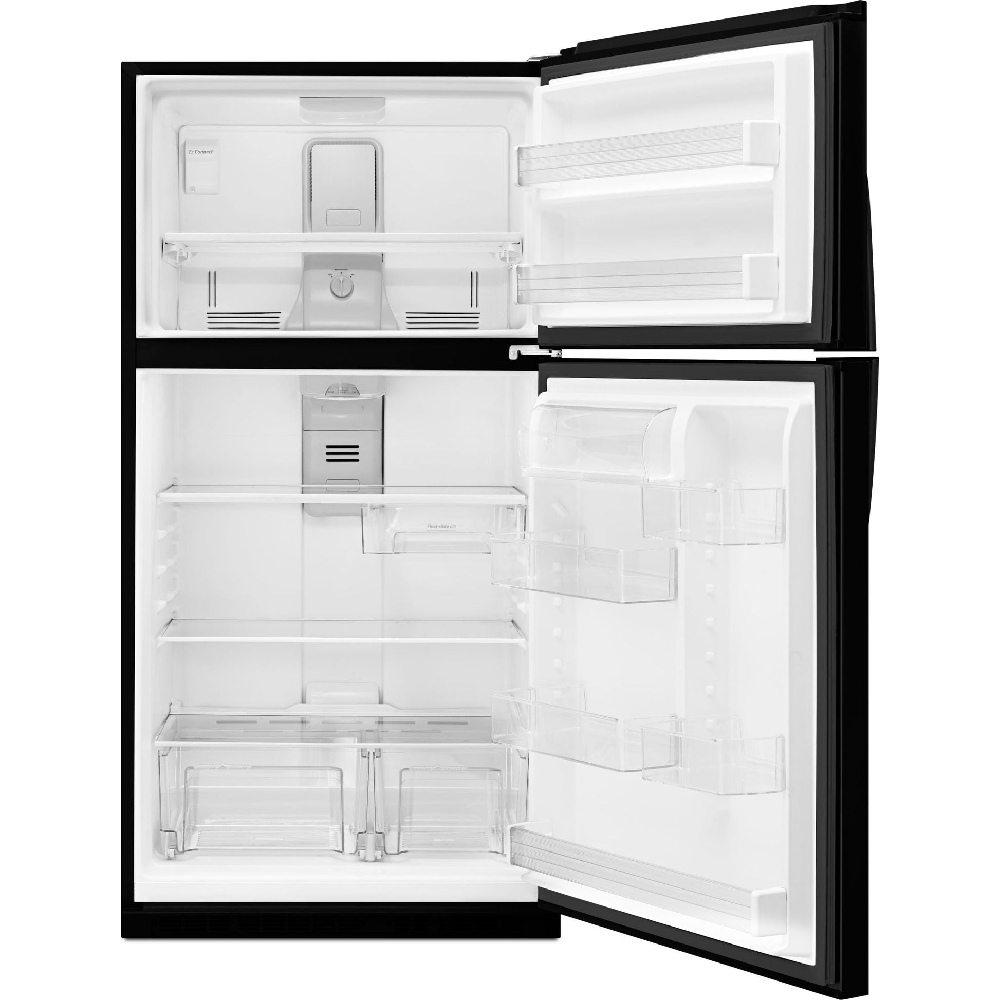Whirlpool Top Mount Fridge (WRT541SZDB) - Black