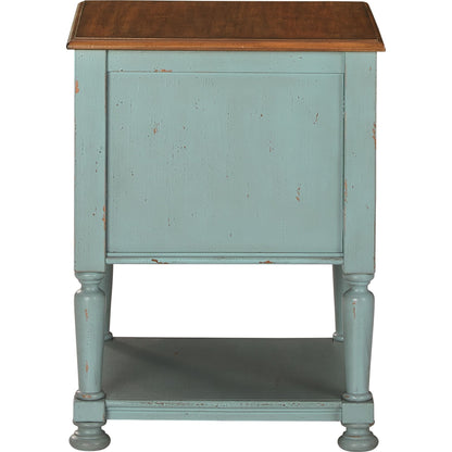 Mirimyn Accent Cabinet - Teal/Brown