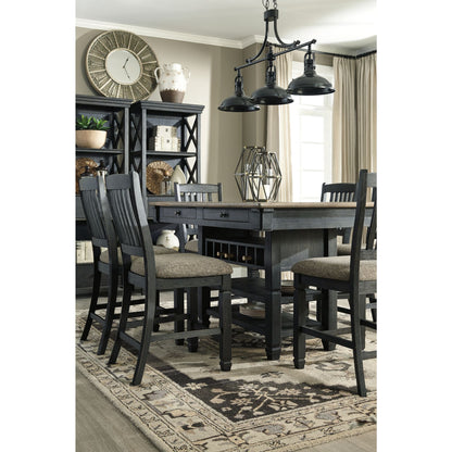 Tyler Creek Counter Stool - Black/Grey - (D736-124)