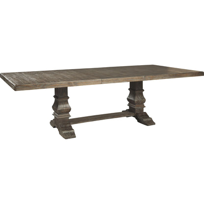 Wyndahl 9 Piece Dining Room - Rustic Brown - (PKG002294)