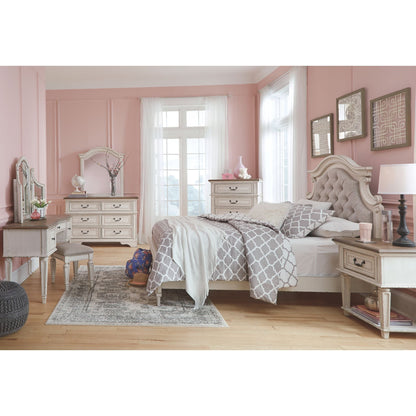 Realyn 3 Piece Full Bed - Chipped White