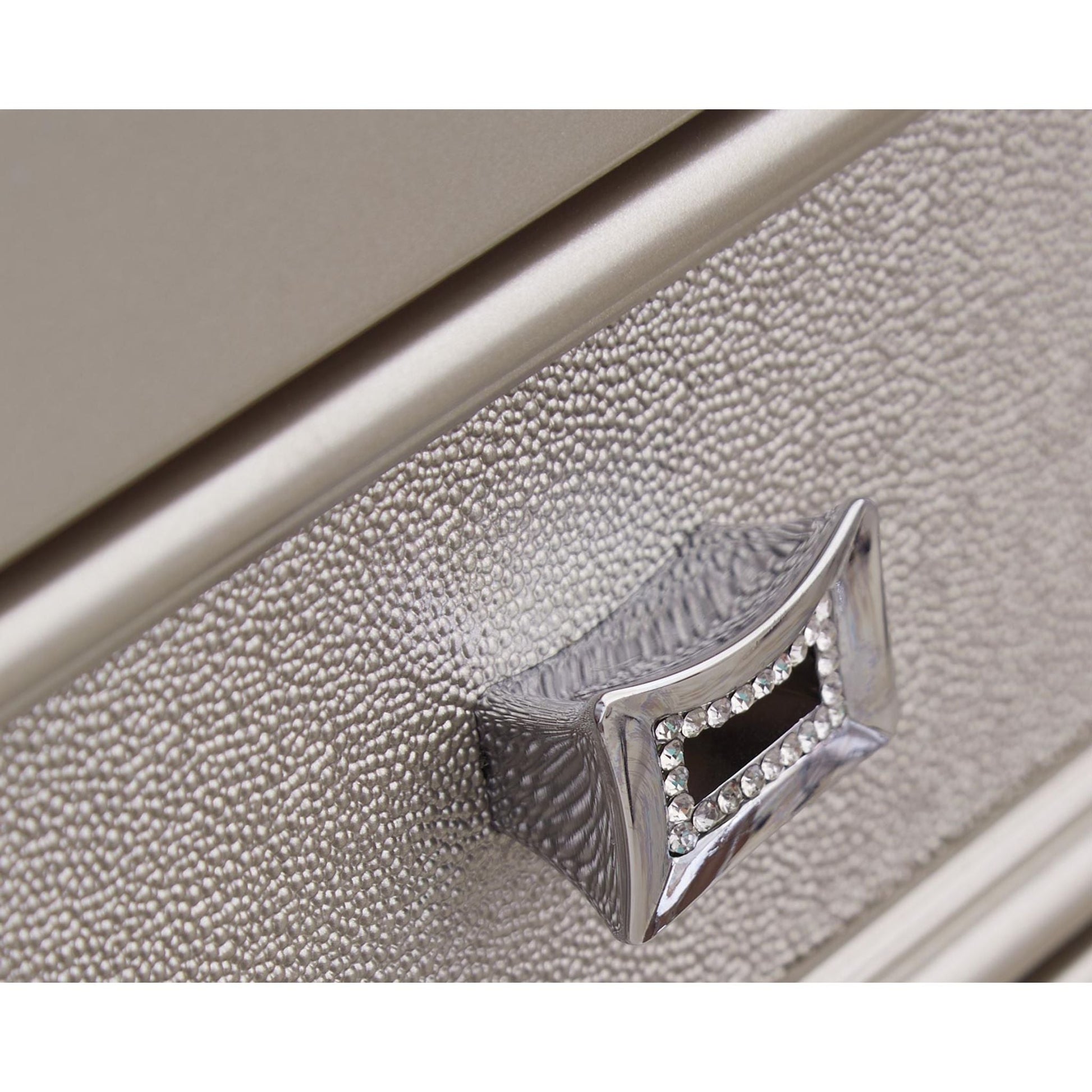 Coralayne Nightstand - Silver