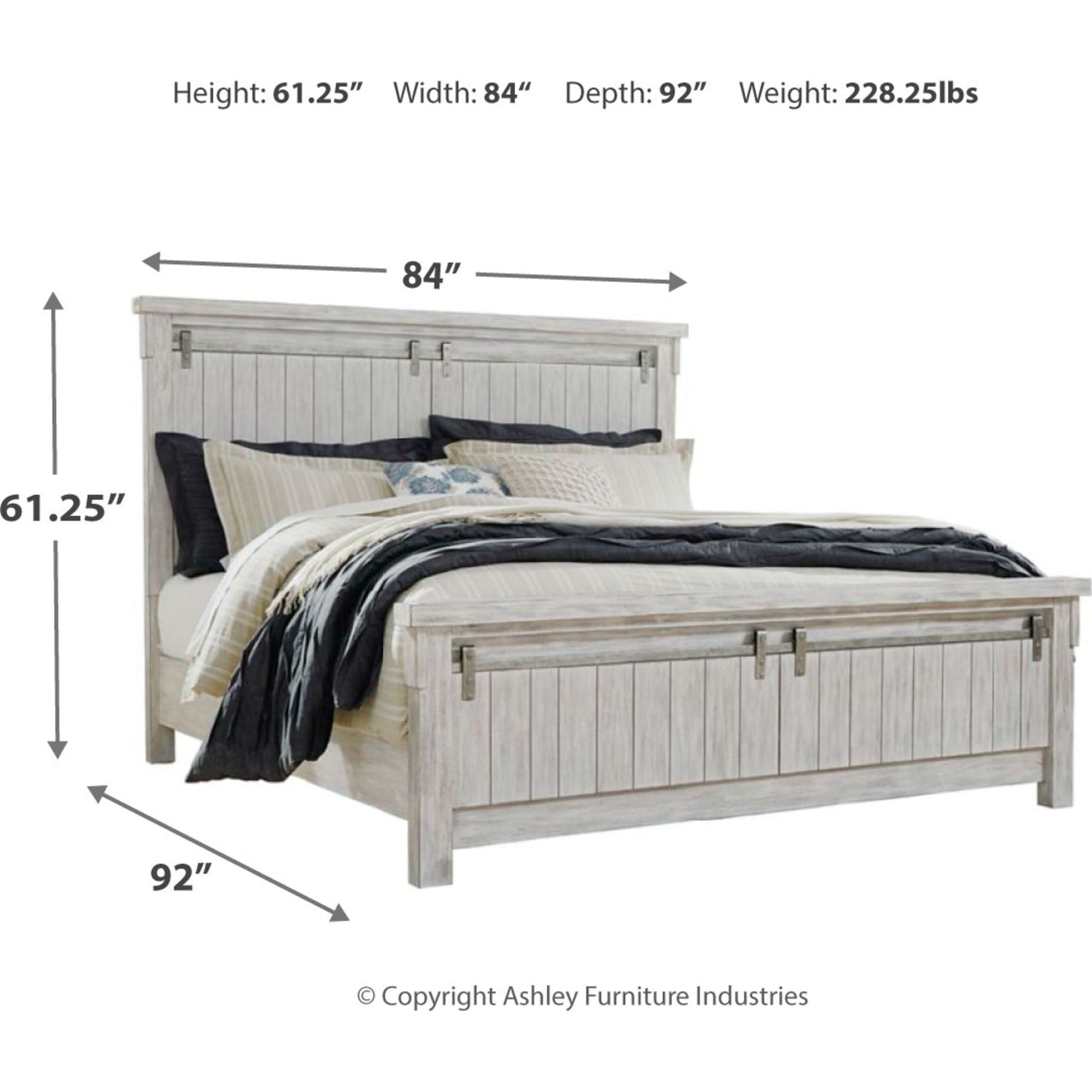 Brashland 5 Piece Bedroom Package - White