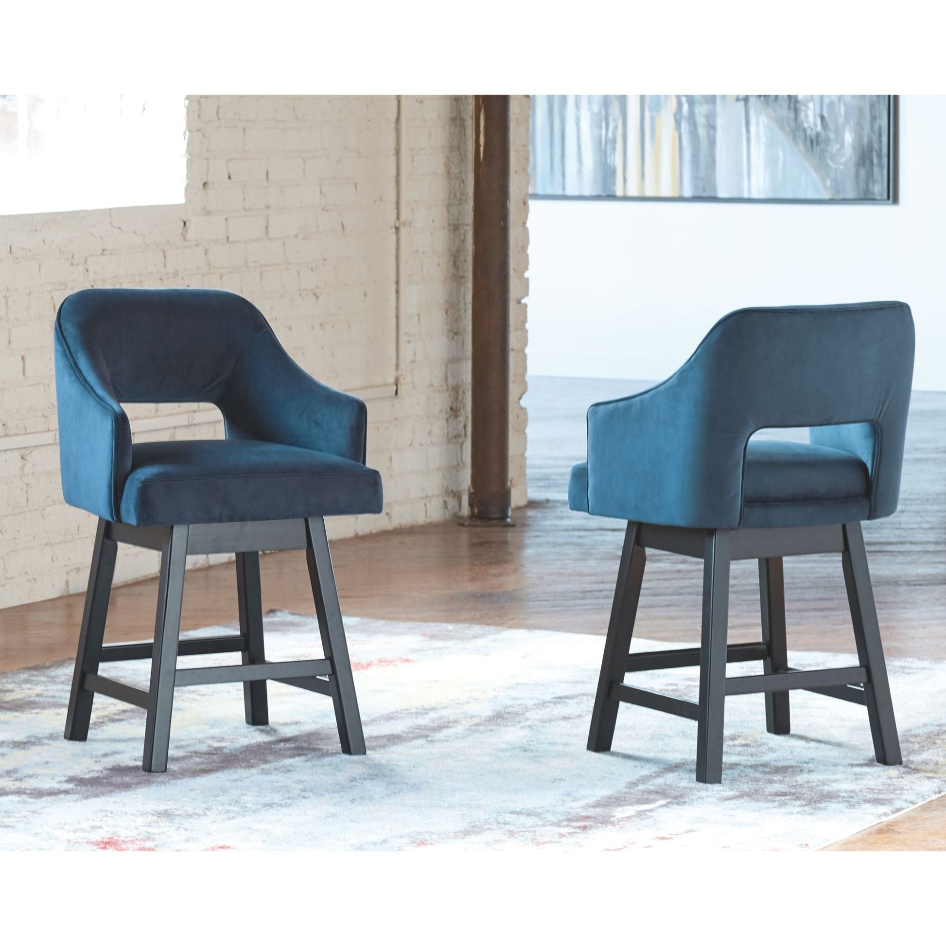 Tallenger Bar Stool - Blue - (D380-824)