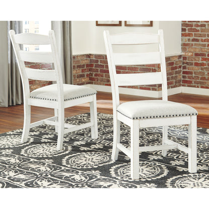 Valebeck 9 Piece Dining Room - White/Brown - (PKG002021)