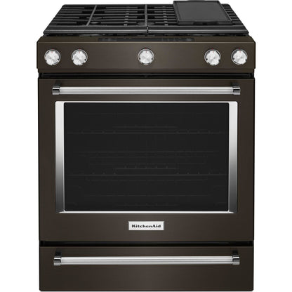 KitchenAid Gas Range (KSGG700EBS) - Black Stainless Steel