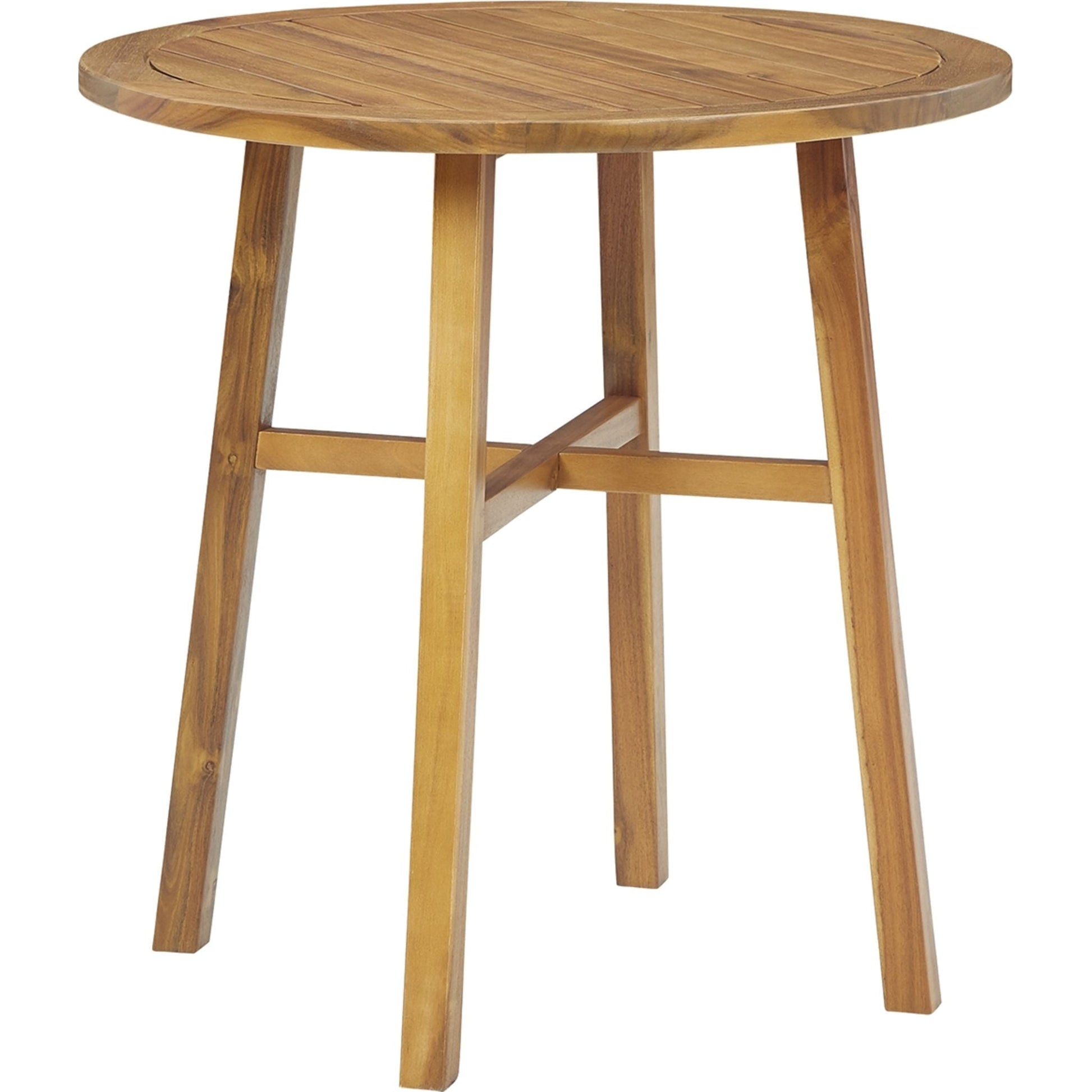 Outdoor Vallerie Table and Pair of Chairs Brown