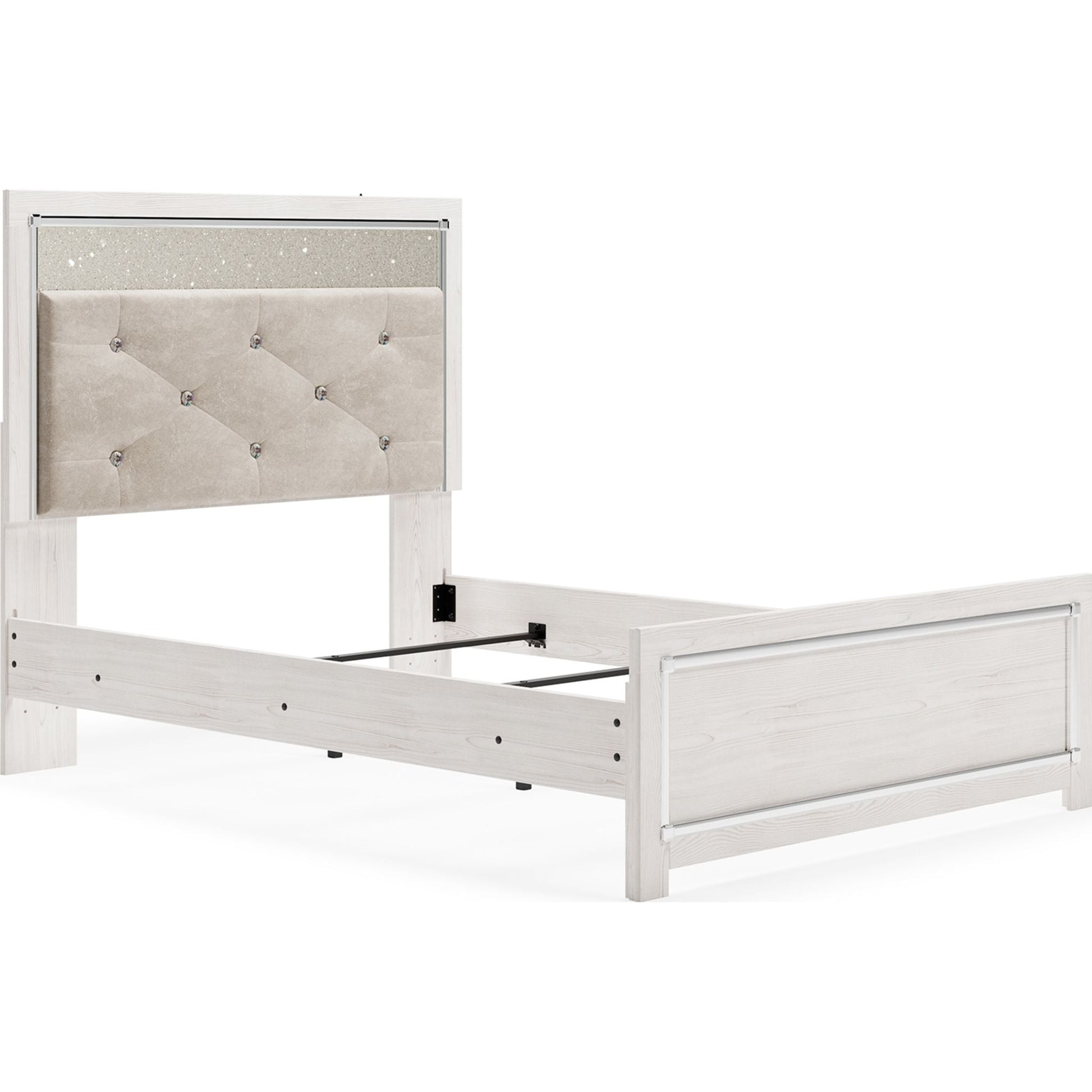 Altyra 3 Piece Panel Bed - White