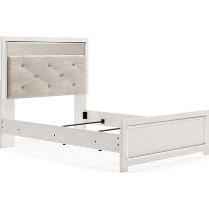 Altyra 3 Piece Panel Bed - White