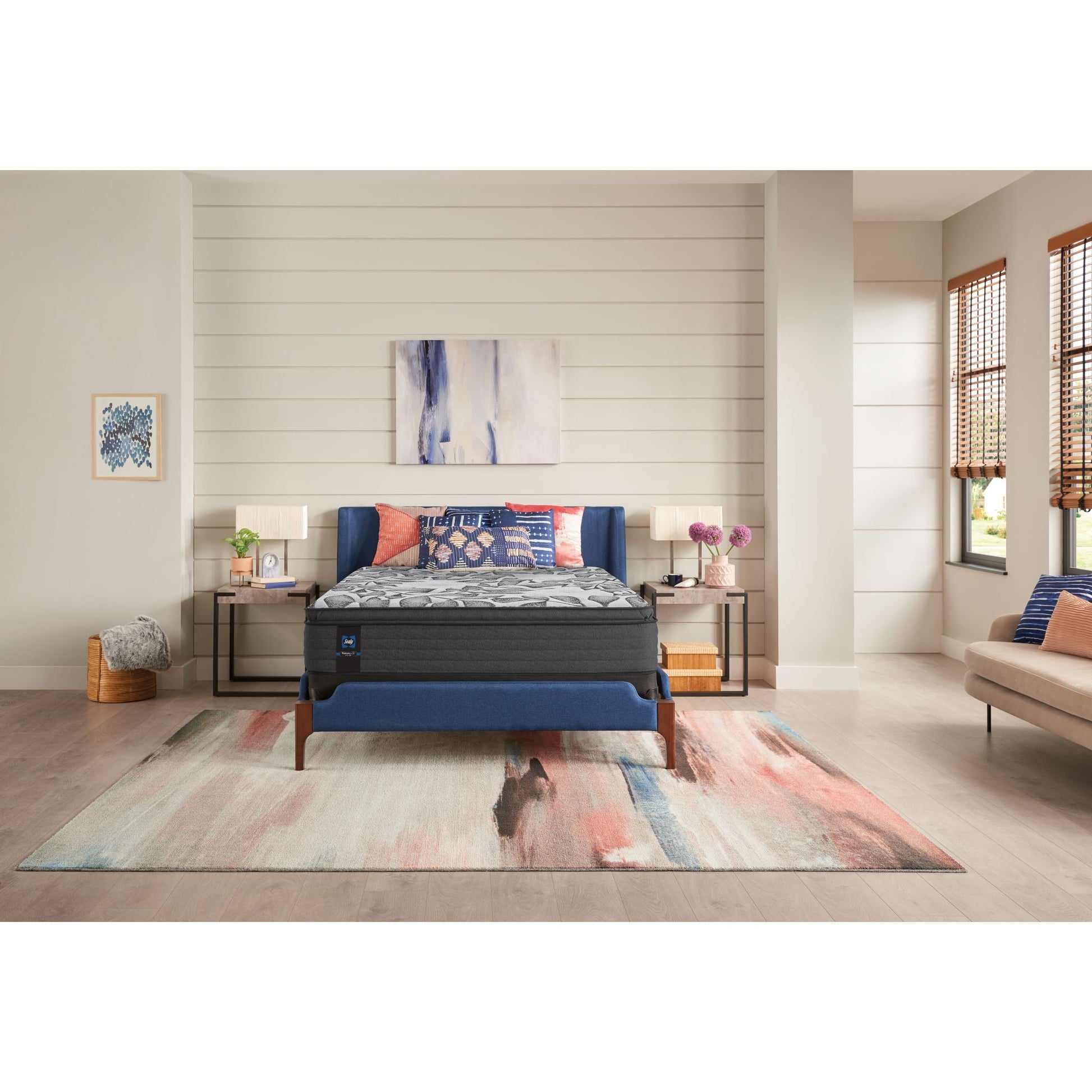 Sealy Rossii Euro Pillow Top Plush Full Mattress