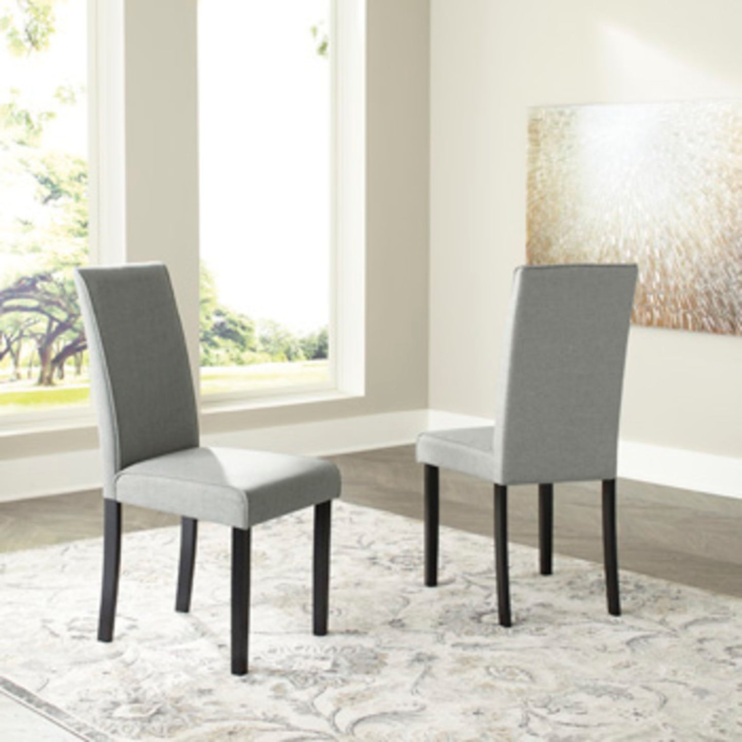 Kimonte Side Chair - Dark Brown/Gray - (D250-06)