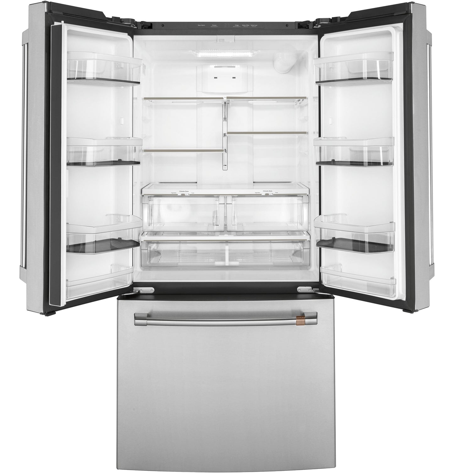 Café 18.6 Cu. Ft. Counter-Depth French-Door Refrigerator Stainless Steel - CWE19SP2NS1