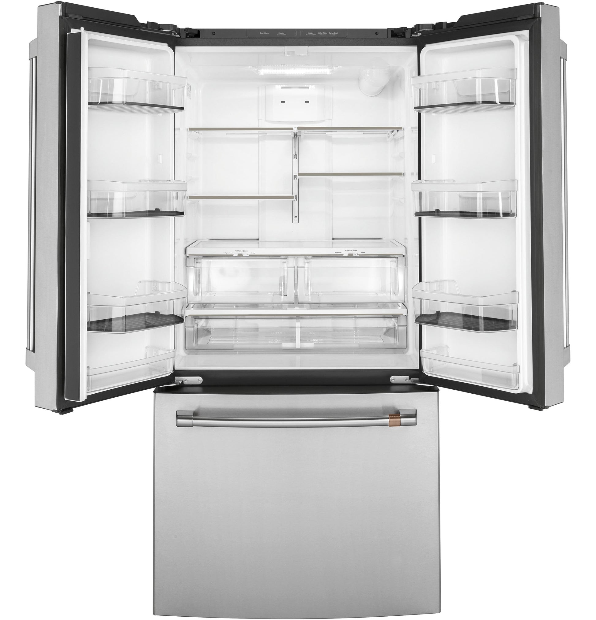 Café 18.6 Cu. Ft. Counter-Depth French-Door Refrigerator Stainless Steel - CWE19SP2NS1