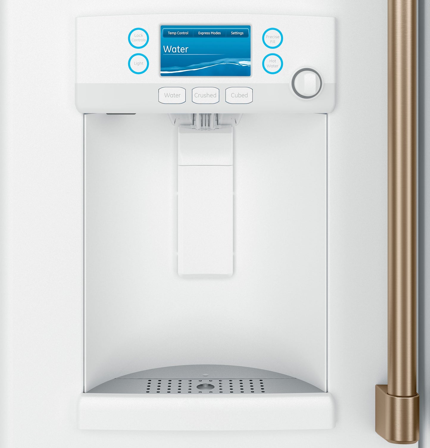Café 22.2 Cu. Ft. Counter-Depth French-Door Refrigerator with Hot Water Dispenser Matte White - CYE22TP4MW2