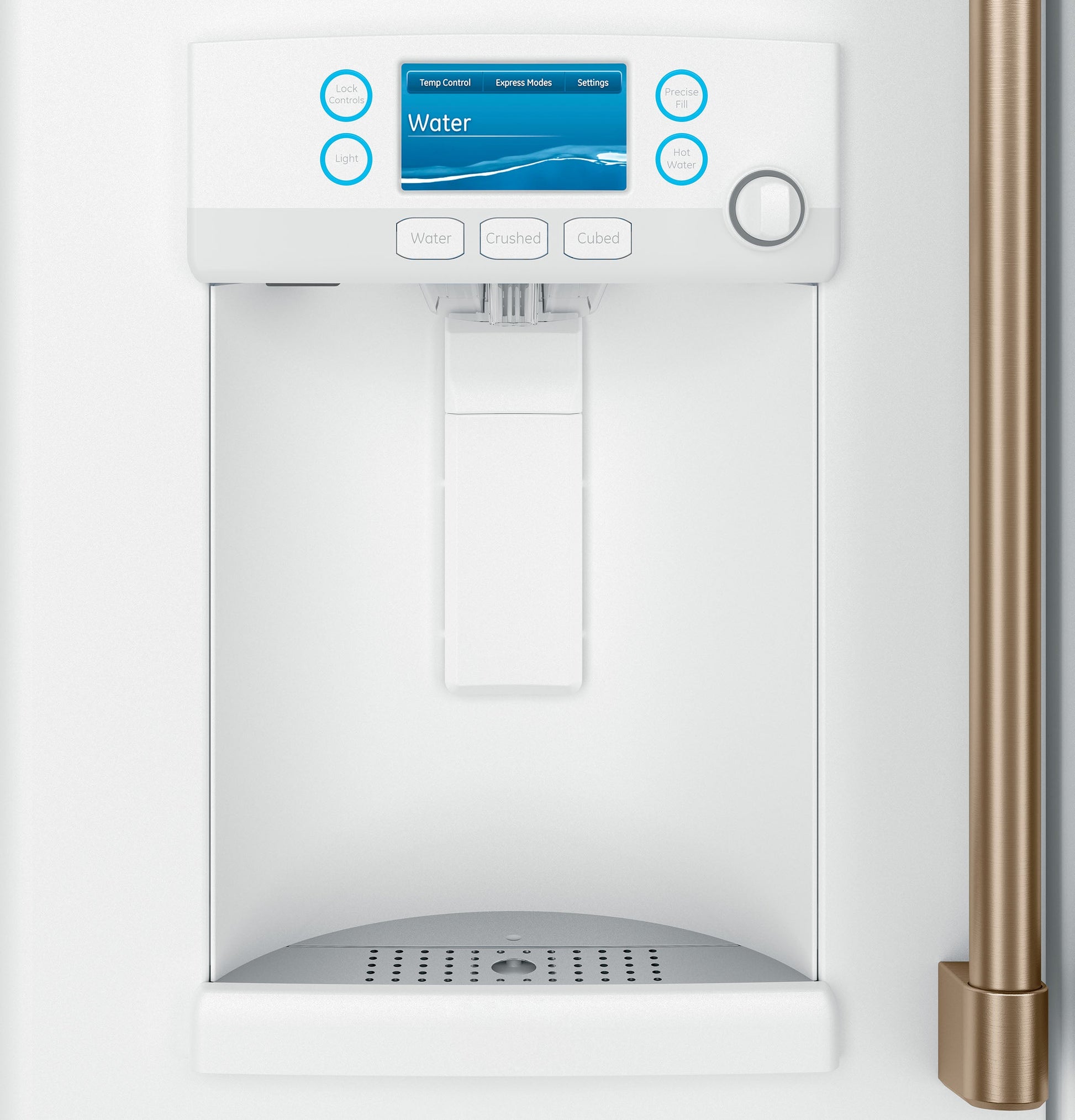 Café 22.2 Cu. Ft. Counter-Depth French-Door Refrigerator with Hot Water Dispenser Matte White - CYE22TP4MW2