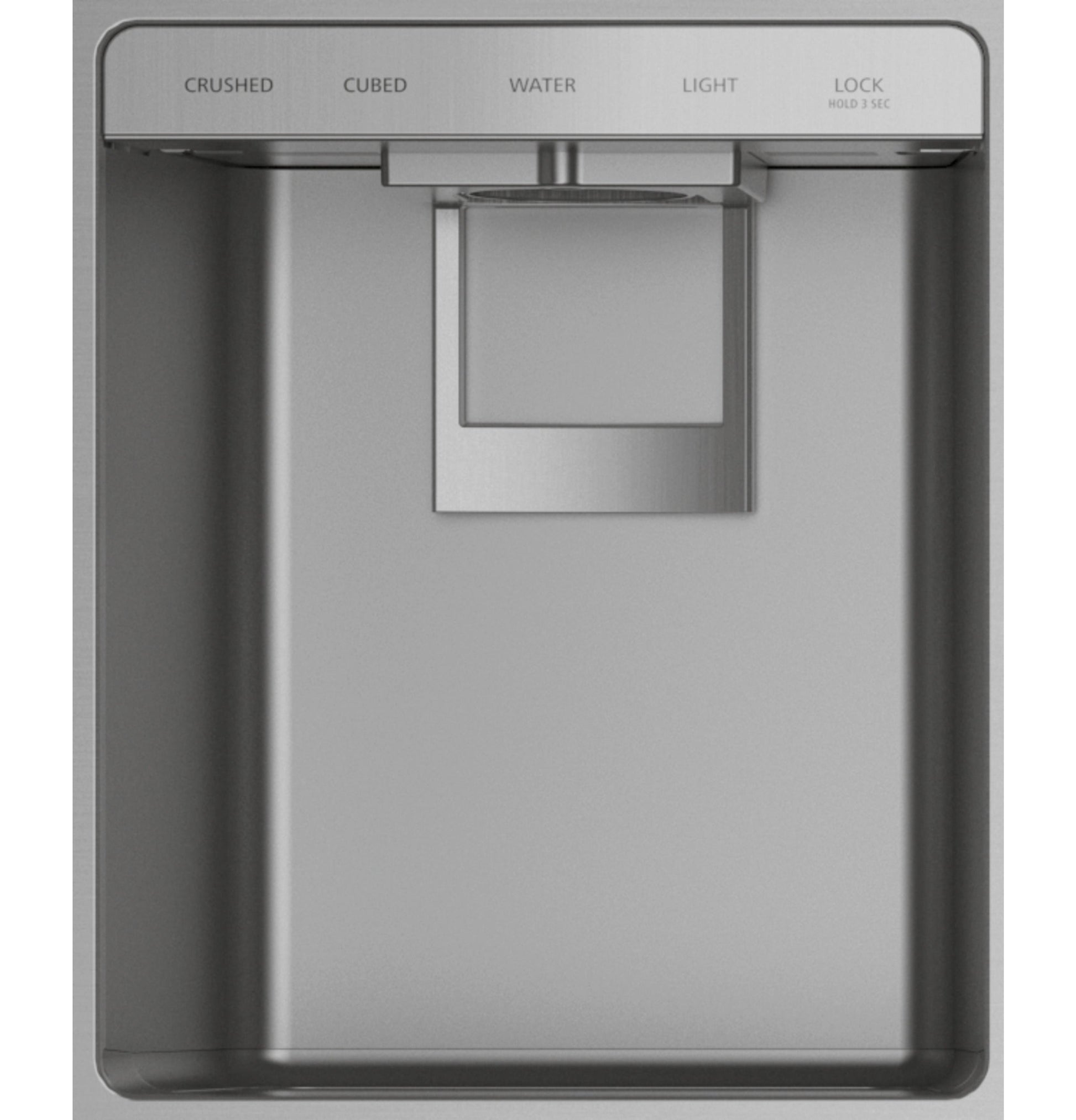 Monogram 42" Built In Side By Side Stainless Steel Dispenser Refrigerator - ZISS420DNSS