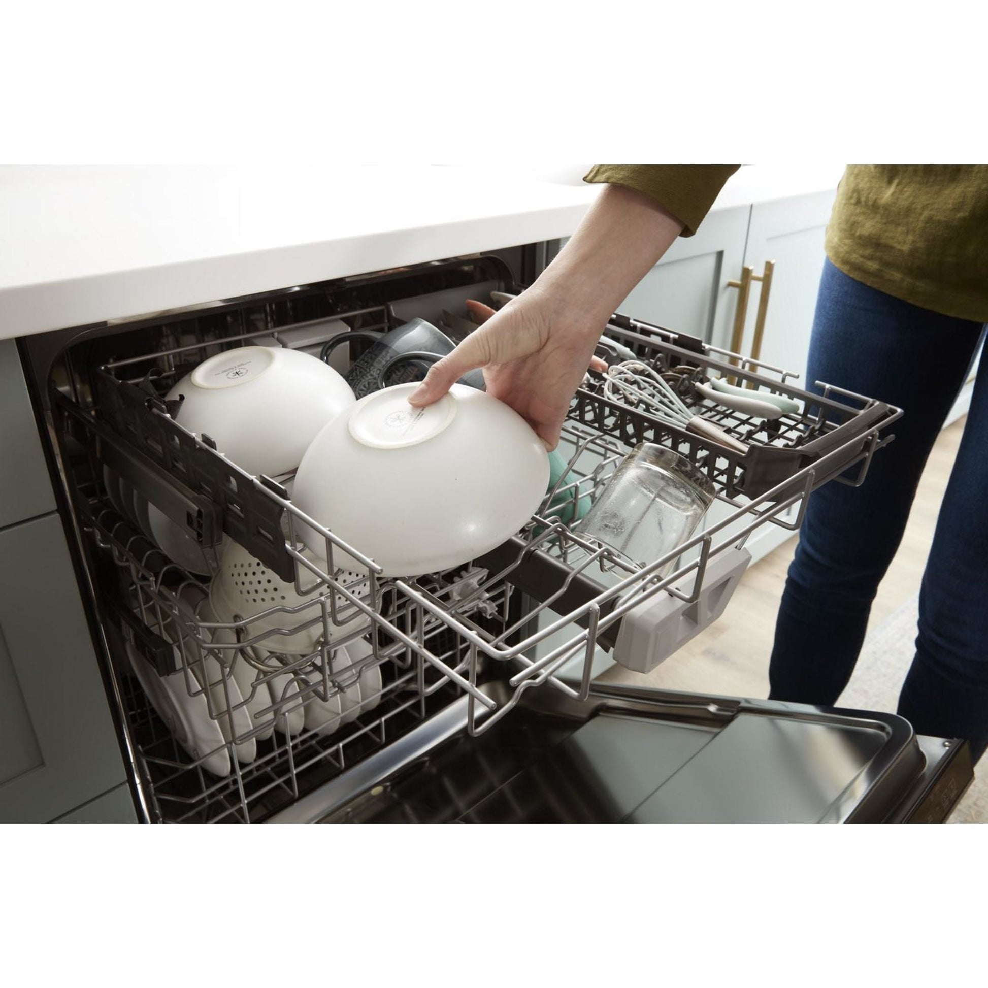 Whirlpool Dishwasher (WDT970SAKV) - BLACK STAINLESS