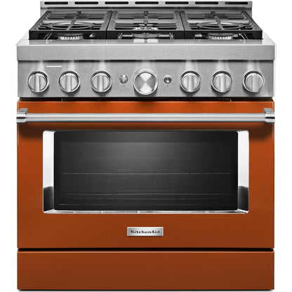 KitchenAid Gas Range (KFGC506JSC) - Scorched Orange