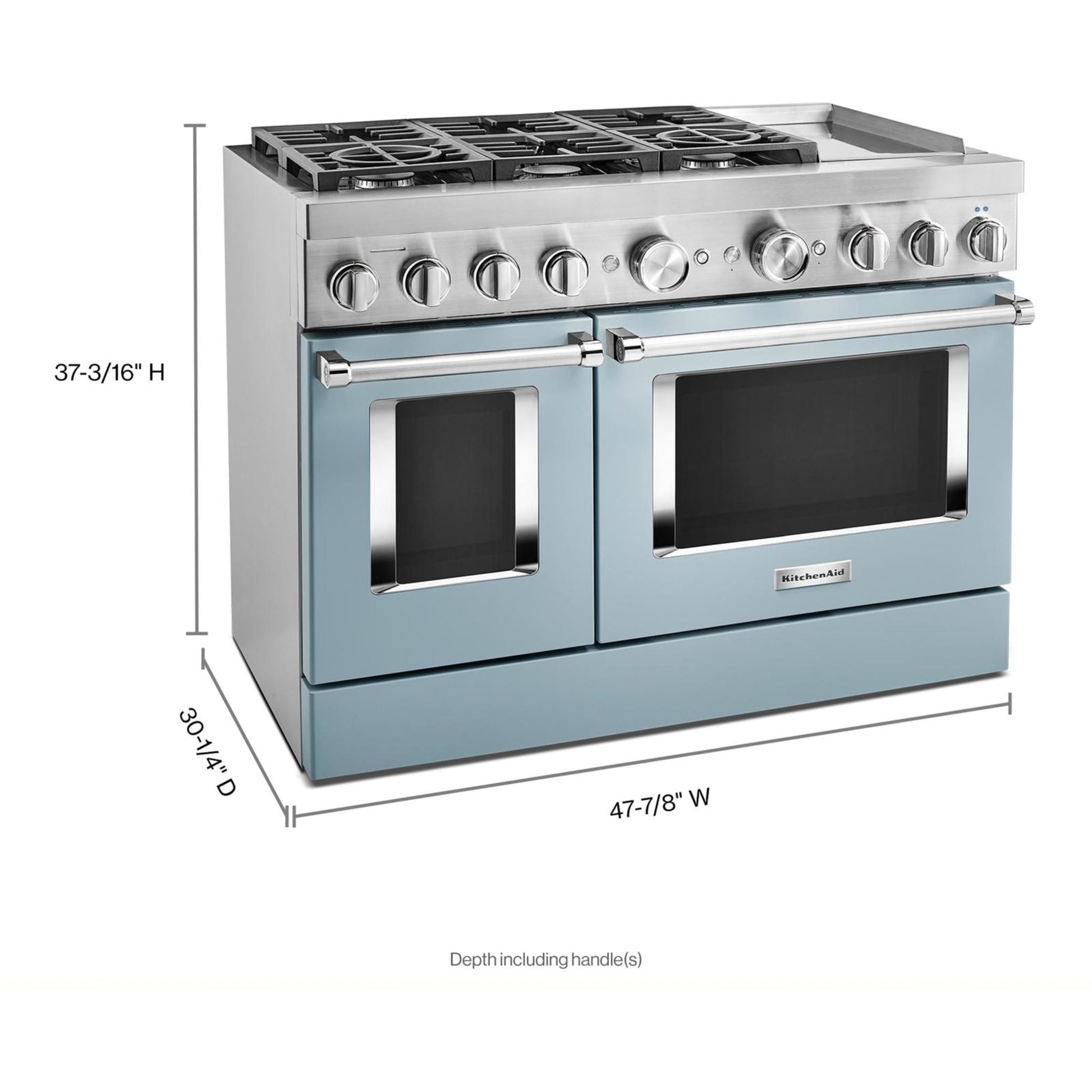 KitchenAid Dual Fuel Range (KFDC558JMB) - Misty Blue