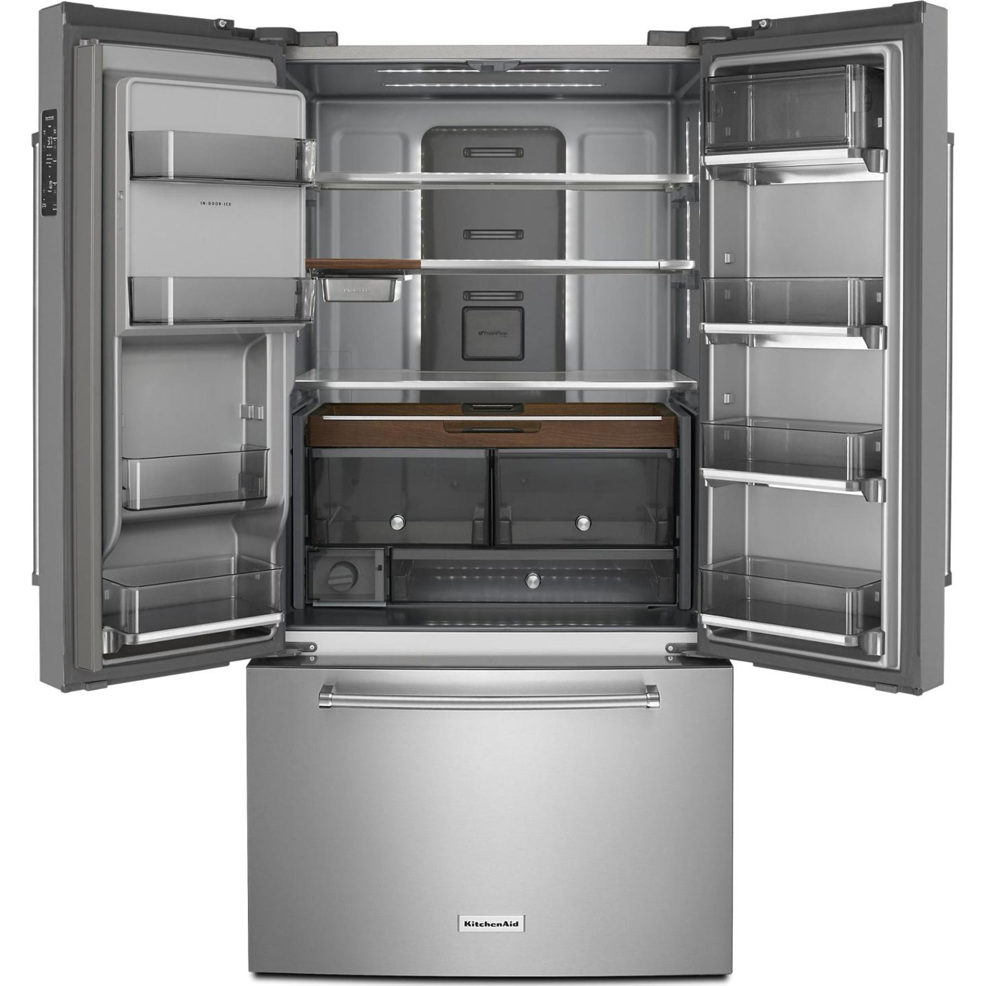 KitchenAid French Door Fridge (KRFC704FPS) - Stainless Steel