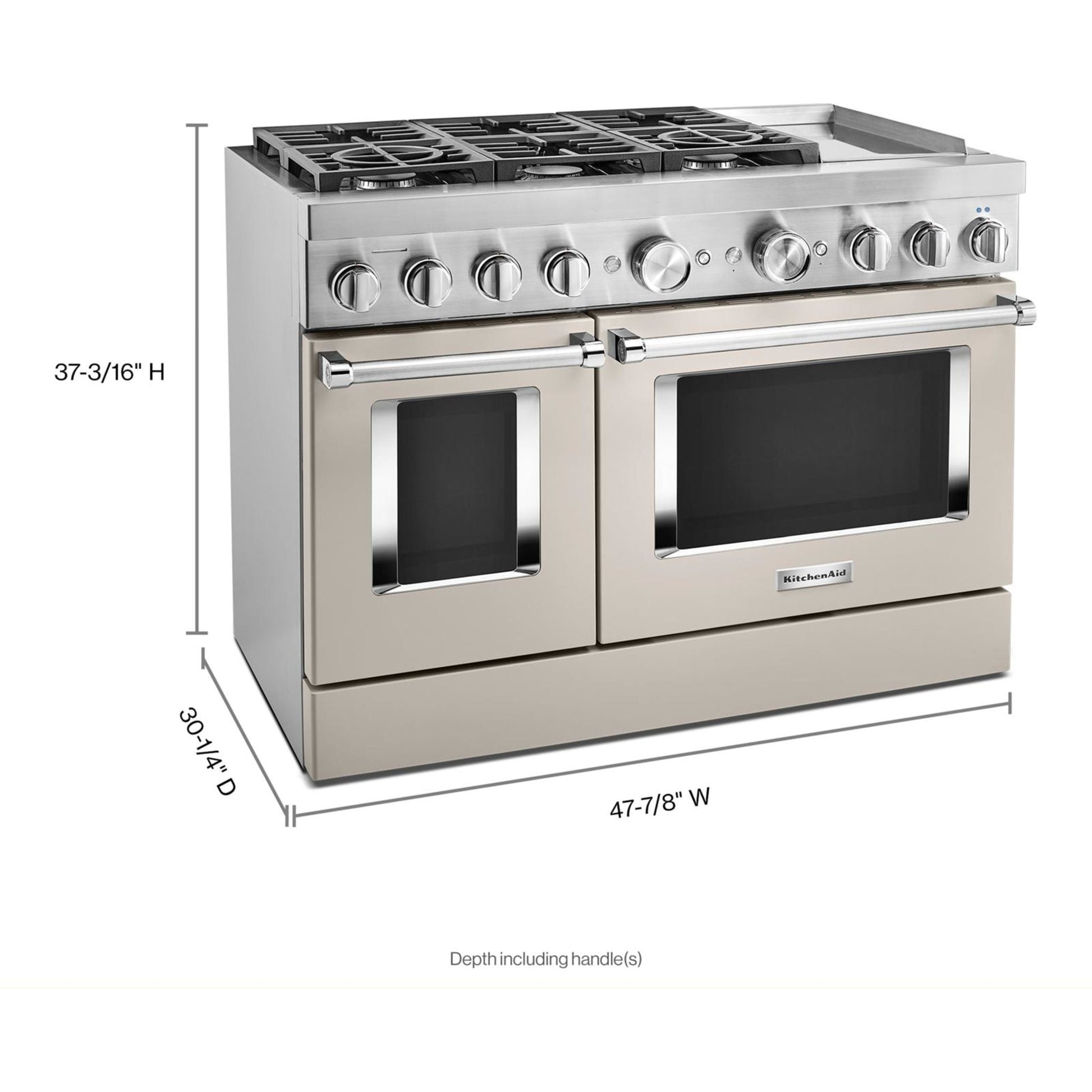 KitchenAid Dual Fuel Range (KFDC558JMH) - Milkshake
