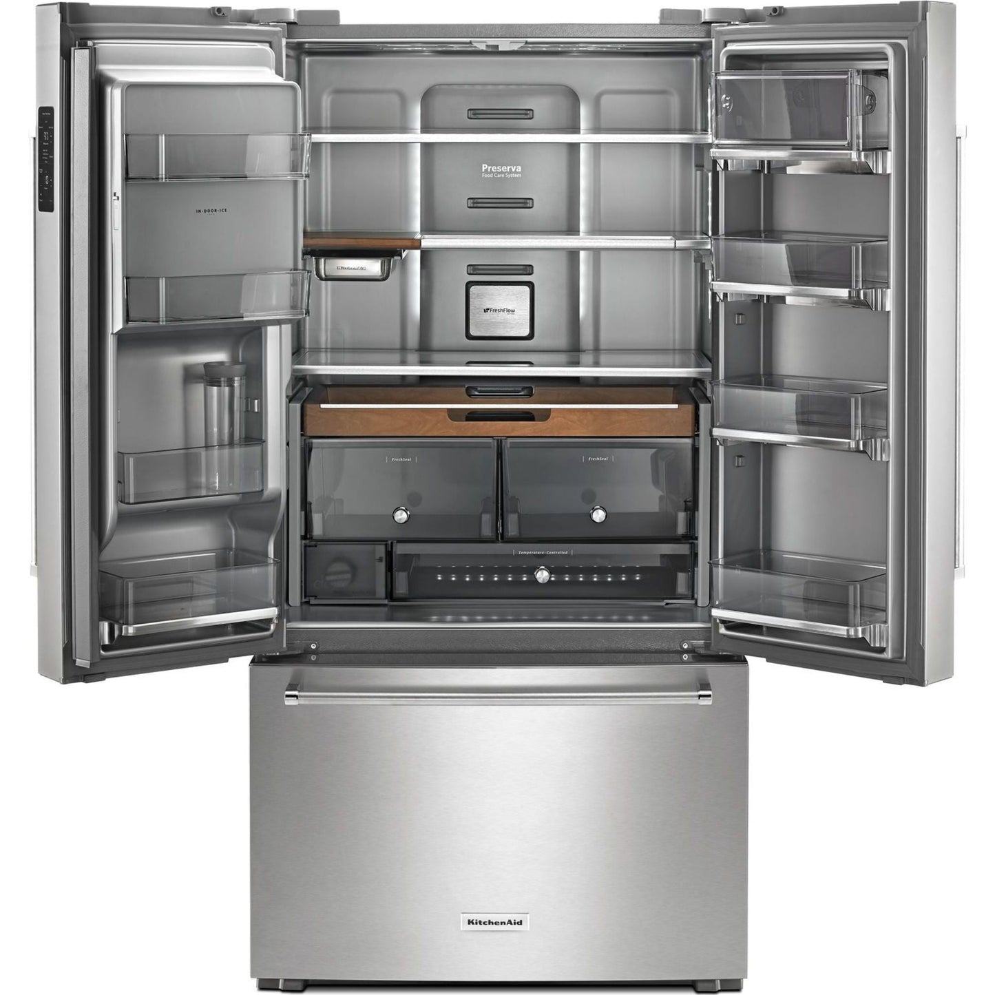 KitchenAid French Door Fridge (KRFC704FPS) - Stainless Steel