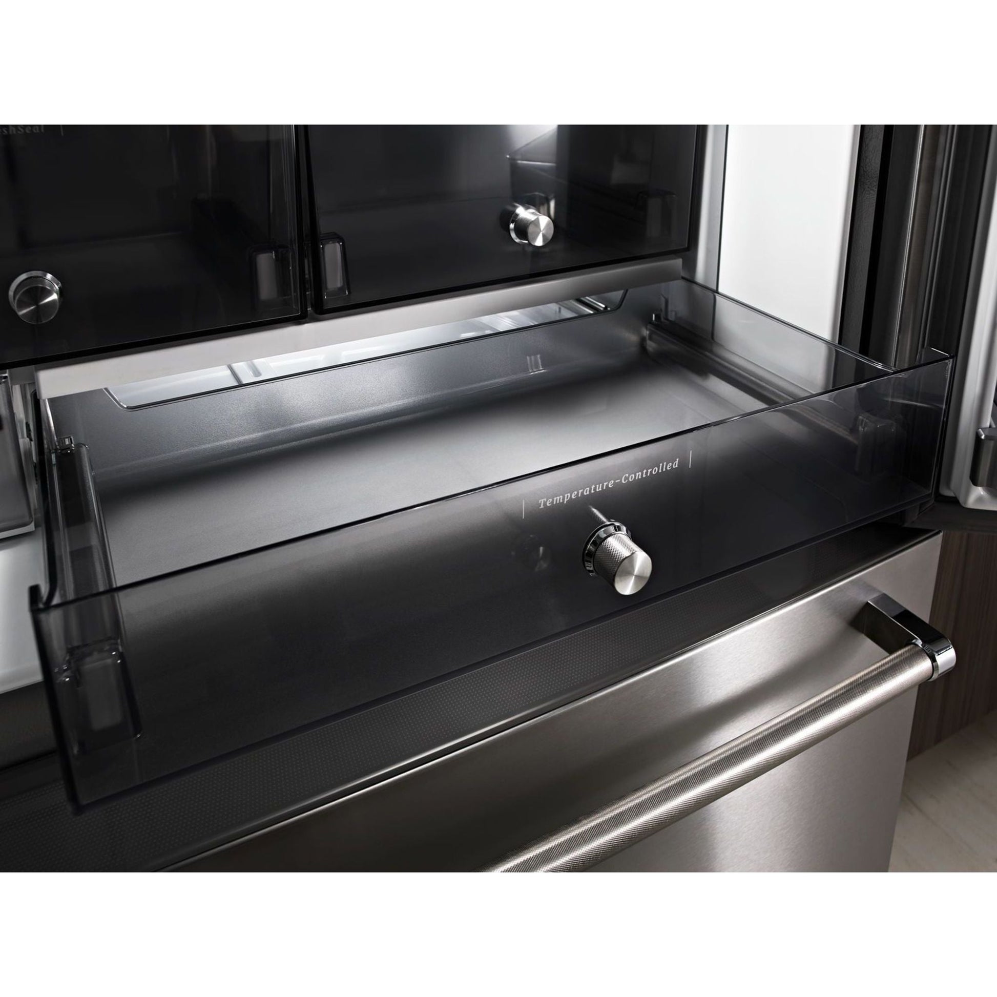 KitchenAid French Door Fridge (KRFC704FBS) - Black Stainless
