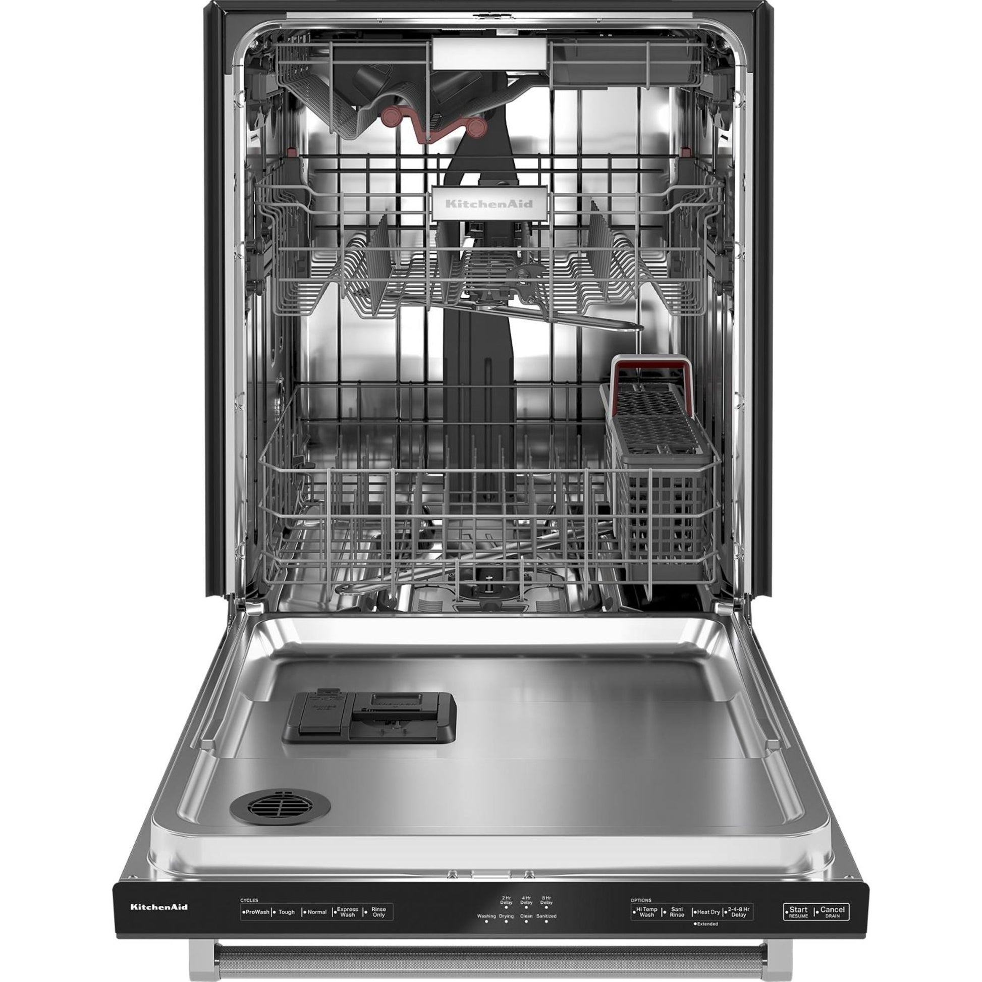 KitchenAid Dishwasher Stainless Steel Tub (KDTM404KBS) - Black Stainless