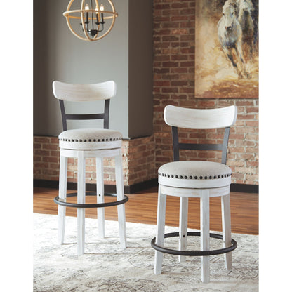 Valebeck Bar Stool - White - (D546-524)